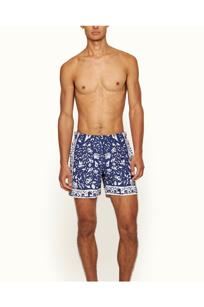 Bulldog Tailored-Fit Swim Shorts, Alternate, color, River Blue
