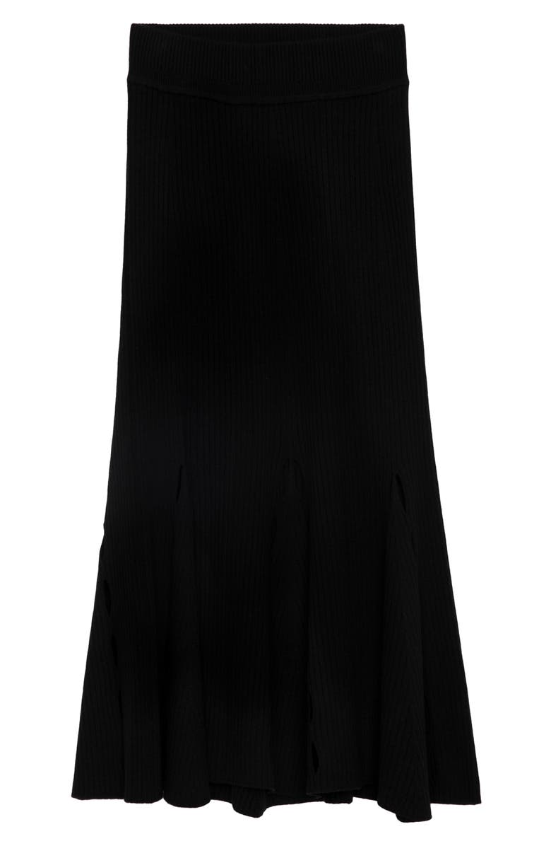 Zadig & Voltaire Ginza Merino Wool Blend Rib Sweater Skirt, Alternate, color, 