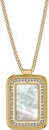 Fossil Raquel Mother of Pearl Spinning Pendant Necklace
