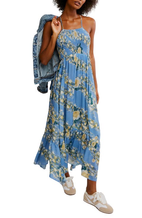 Heat Wave Floral Print High/Low Dress