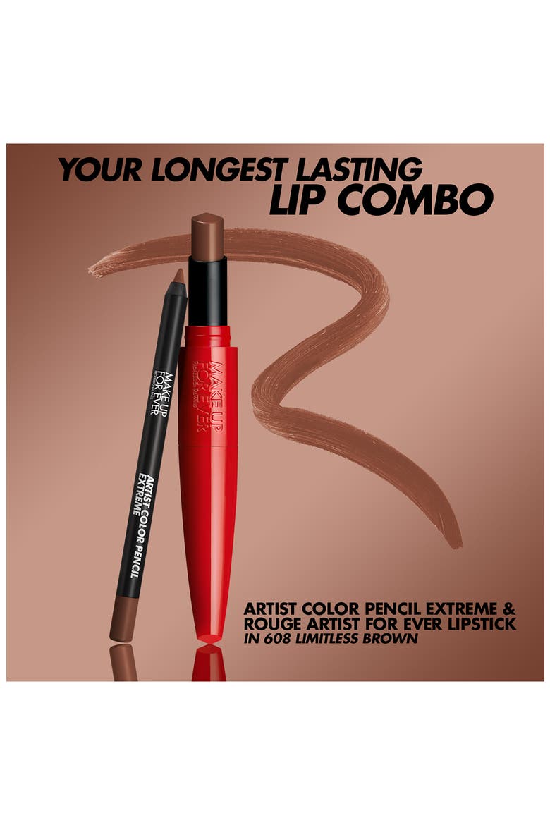 Rouge Artist For Ever Satin Lipstick, Alternate, color, 608 - LIMITLESS BROWN