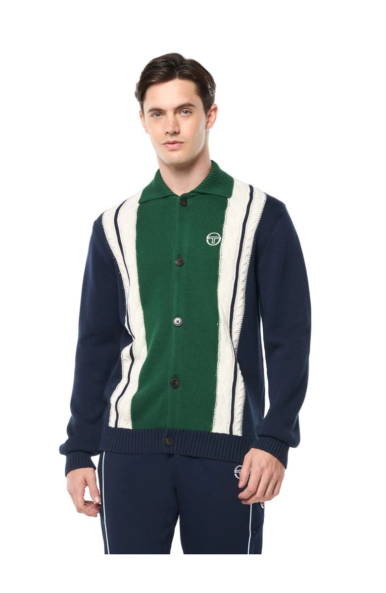Sergio Tacchini Bruni Knit Cardigan, Main, color, Maritime Blue