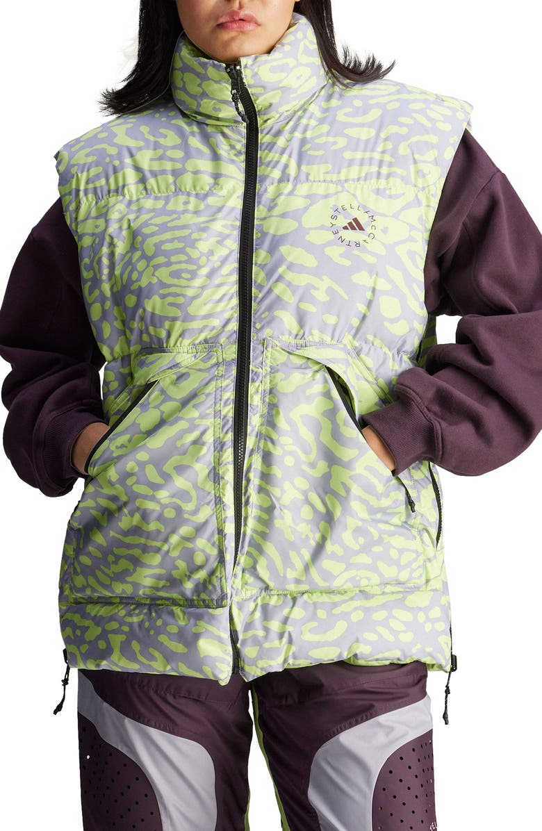 adidas by Stella McCartney Reversible Puffer Vest, Main, color,