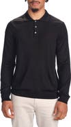 STUDIO GARNET LOS ANGELES Lightweight Merino Wool Three-Button Polo