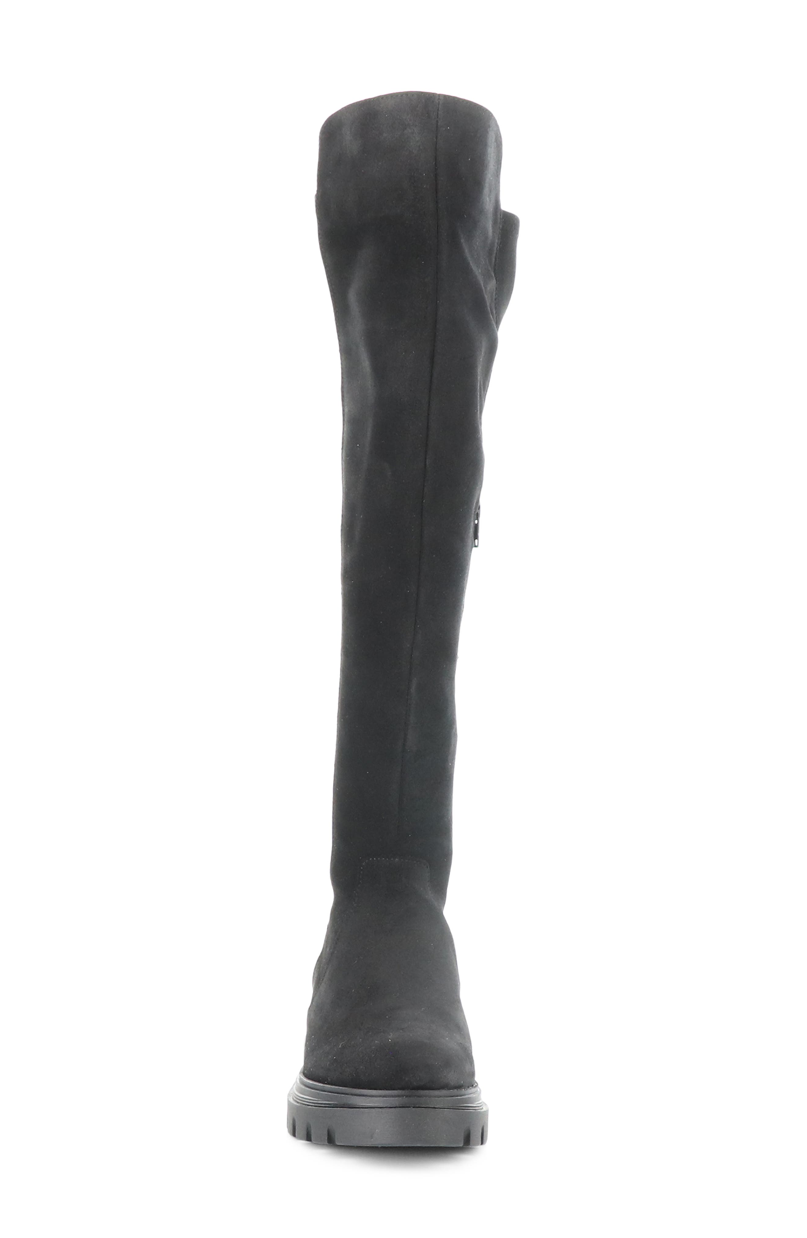 Bos. & Co. Fifth Waterproof Knee High Boot, Alternate, color, Black Suede/ Stretch