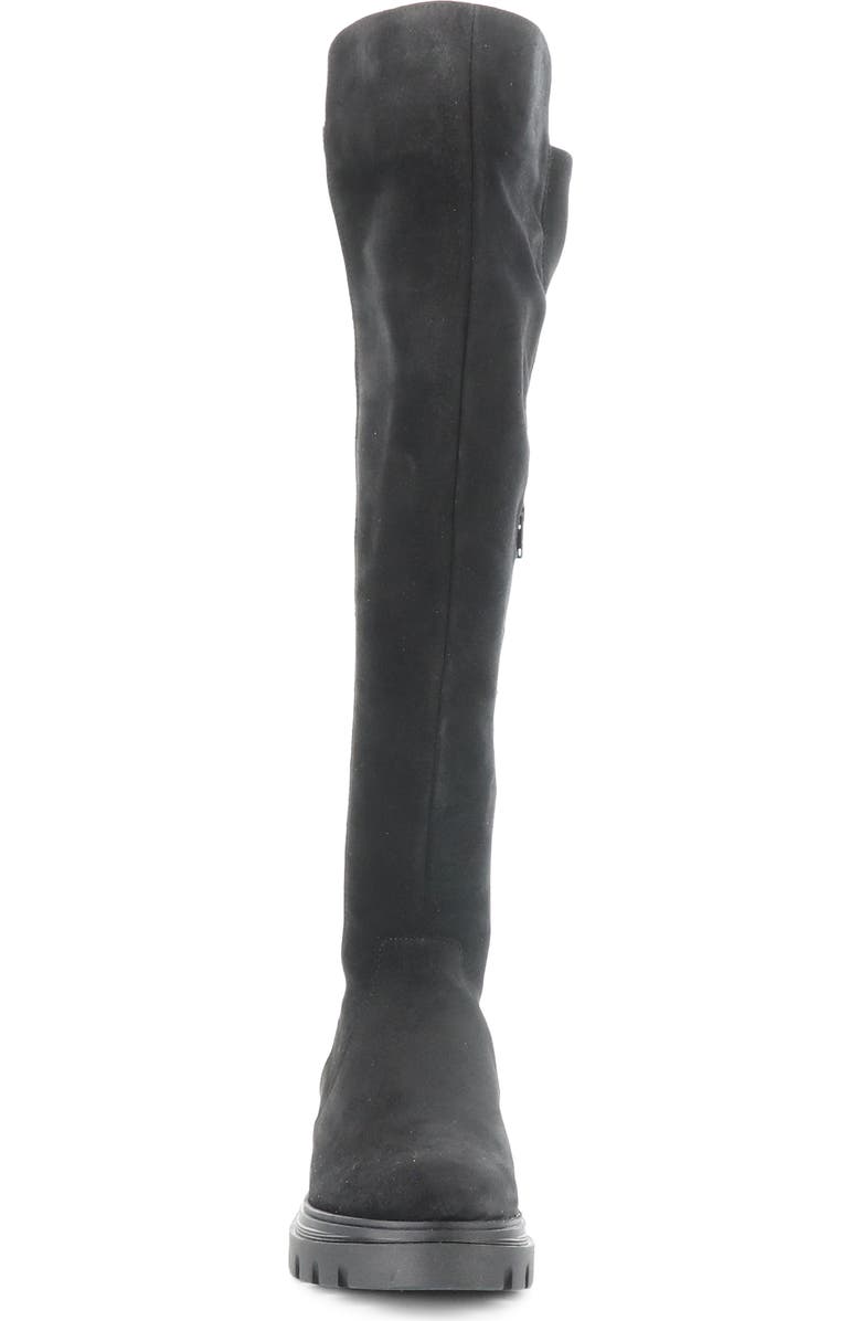 Bos. & Co. Fifth Waterproof Knee High Boot, Alternate, color, Black Suede/ Stretch