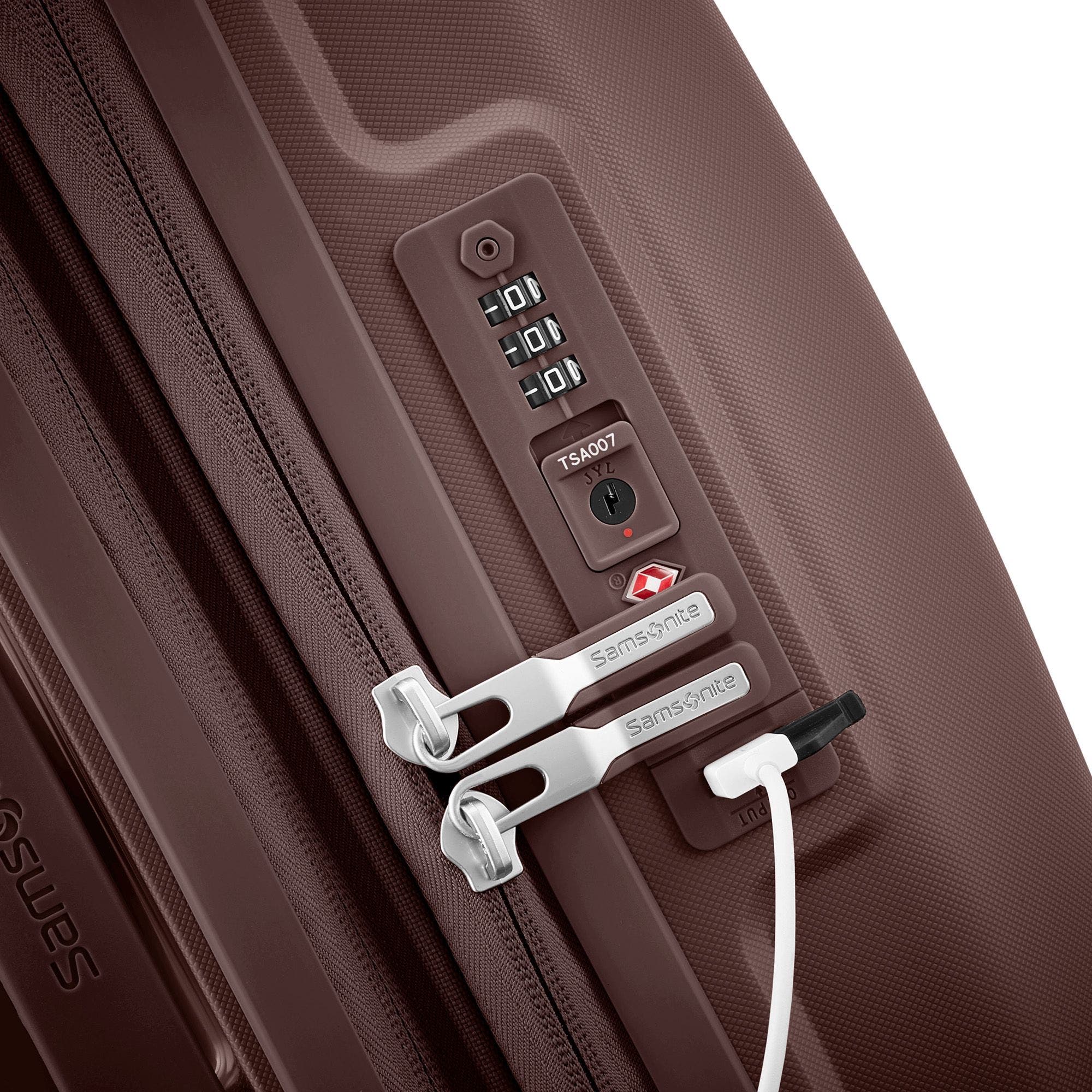 Samsonite Outline Pro Carry-On Spinner, Alternate, color, Cocoa Chocolate Mauve