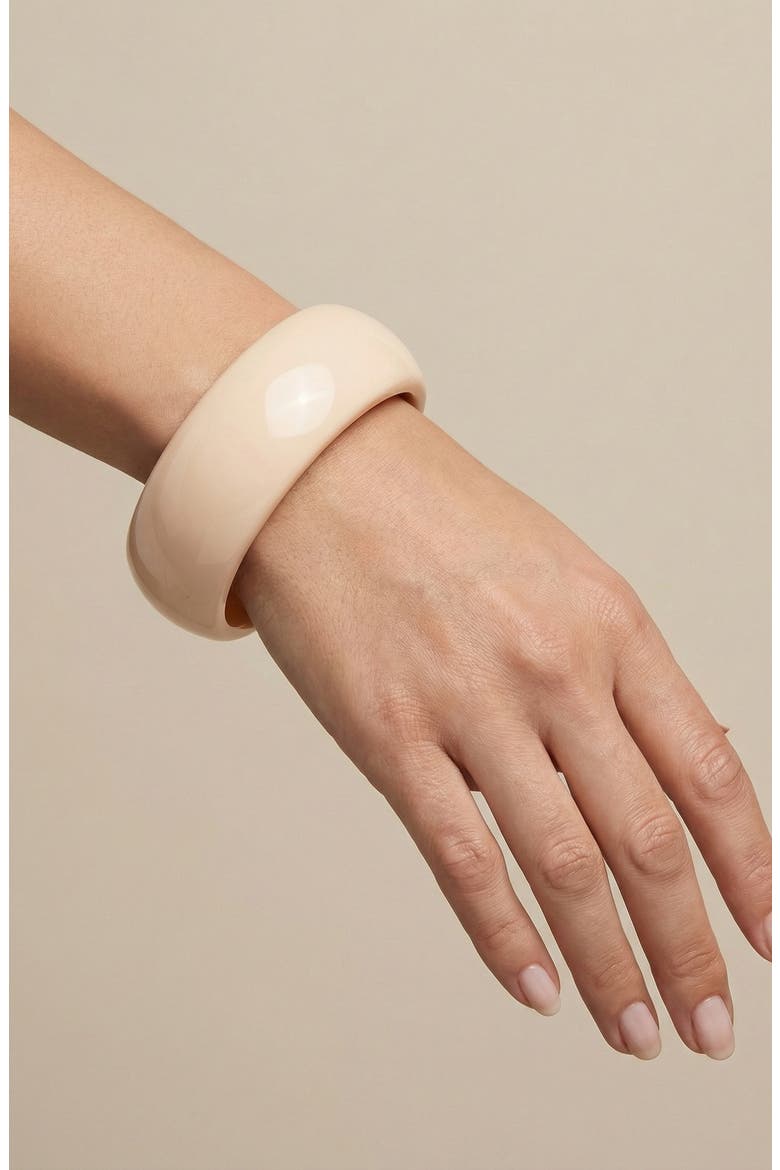 Resin Hinge Cuff Bracelet (Nordstrom Exclusive), Alternate, color, WHITE IVORY