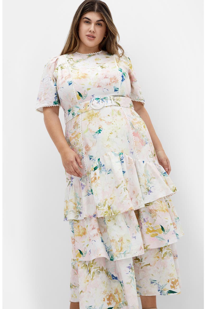 Garden of Love Tiered Maxi Dress, Alternate, color, GARDEN OF LOVE