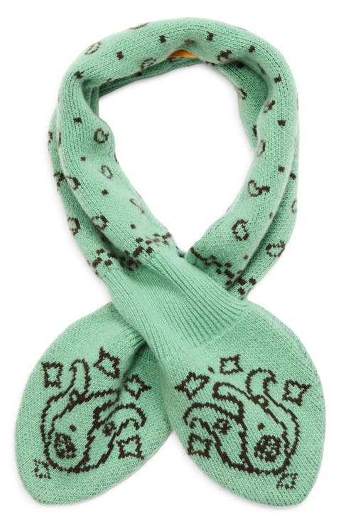 Wool & Cashmere Bandana Bowtie Scarf