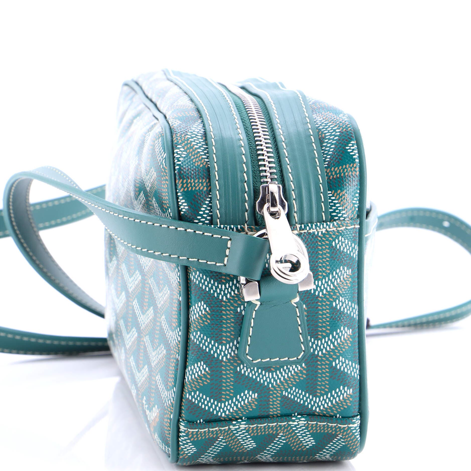 Pre-Owned Goyard Cap Vert Bag Coated Canvas, Alternate, color, Green