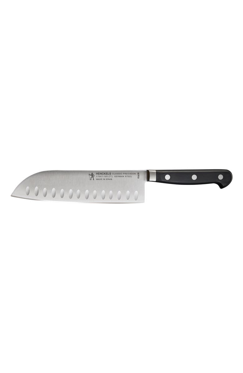 HENCKELS CUTLERY Classic Precision 7-Inch Santoku Knife, Main, color, Stainless Steel