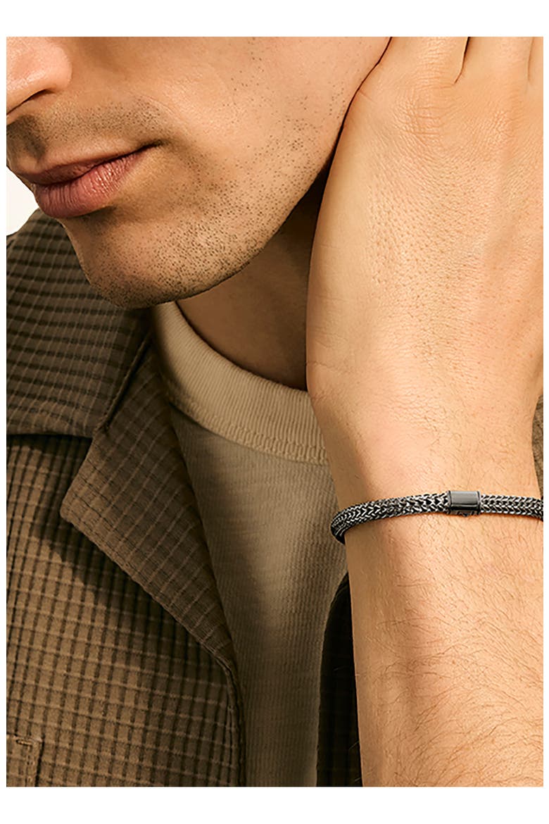 Icon Bracelet, 5mm, Alternate, color, DARKENED SILVER