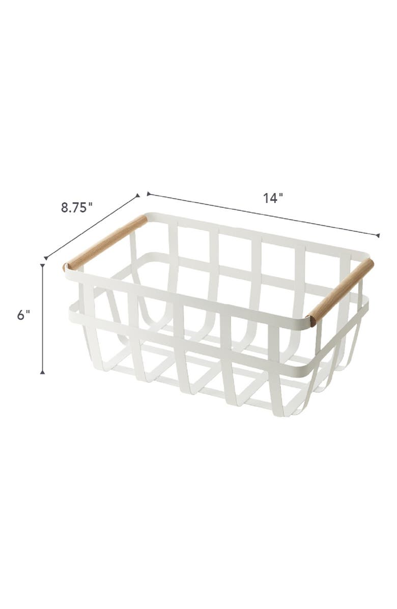 Yamazaki Dual Handle Storage Basket, Alternate, color,
