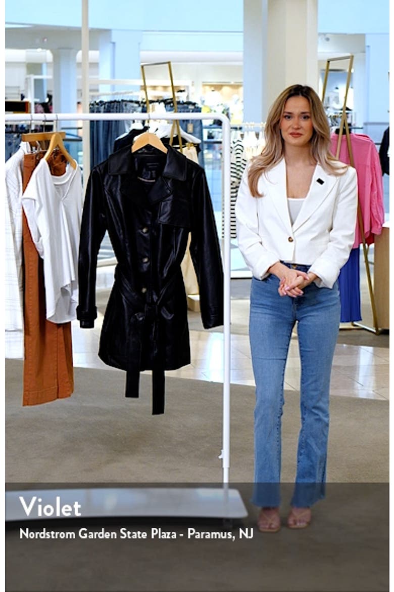 Faux Leather Trench Coat video