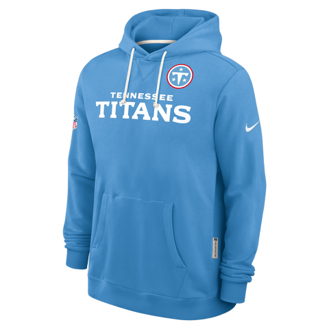 Men's Nike Light Blue Tennessee Titans Sideline Standard Issue Dri-FIT Hoodie