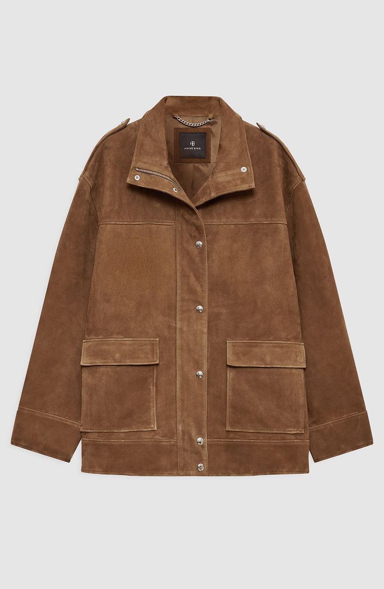 ANINE BING Roux Jacket, Alternate, color, Tobacco