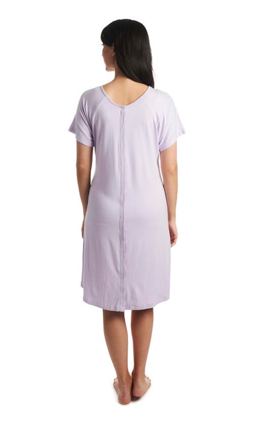 Everly Grey Rosa Jersey Maternity Hospital Gown In Pink