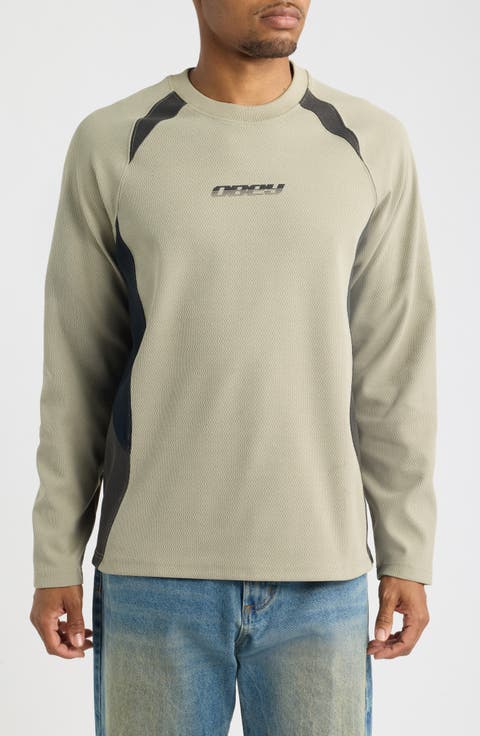 Delta Knit Long Sleeve Graphic T-Shirt