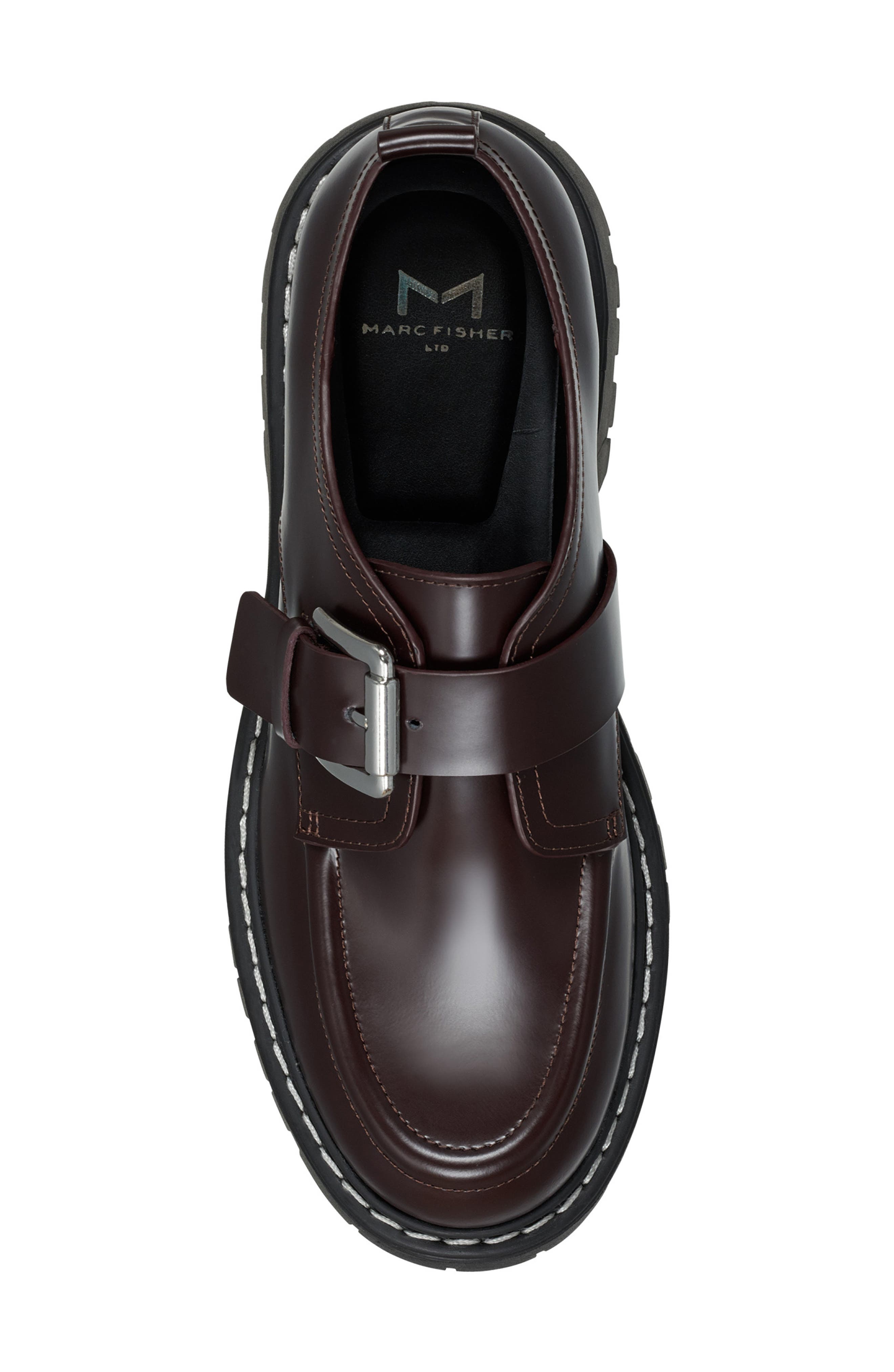 Marc Fisher LTD Tarla Platform Loafer, Alternate, color, Dark Red