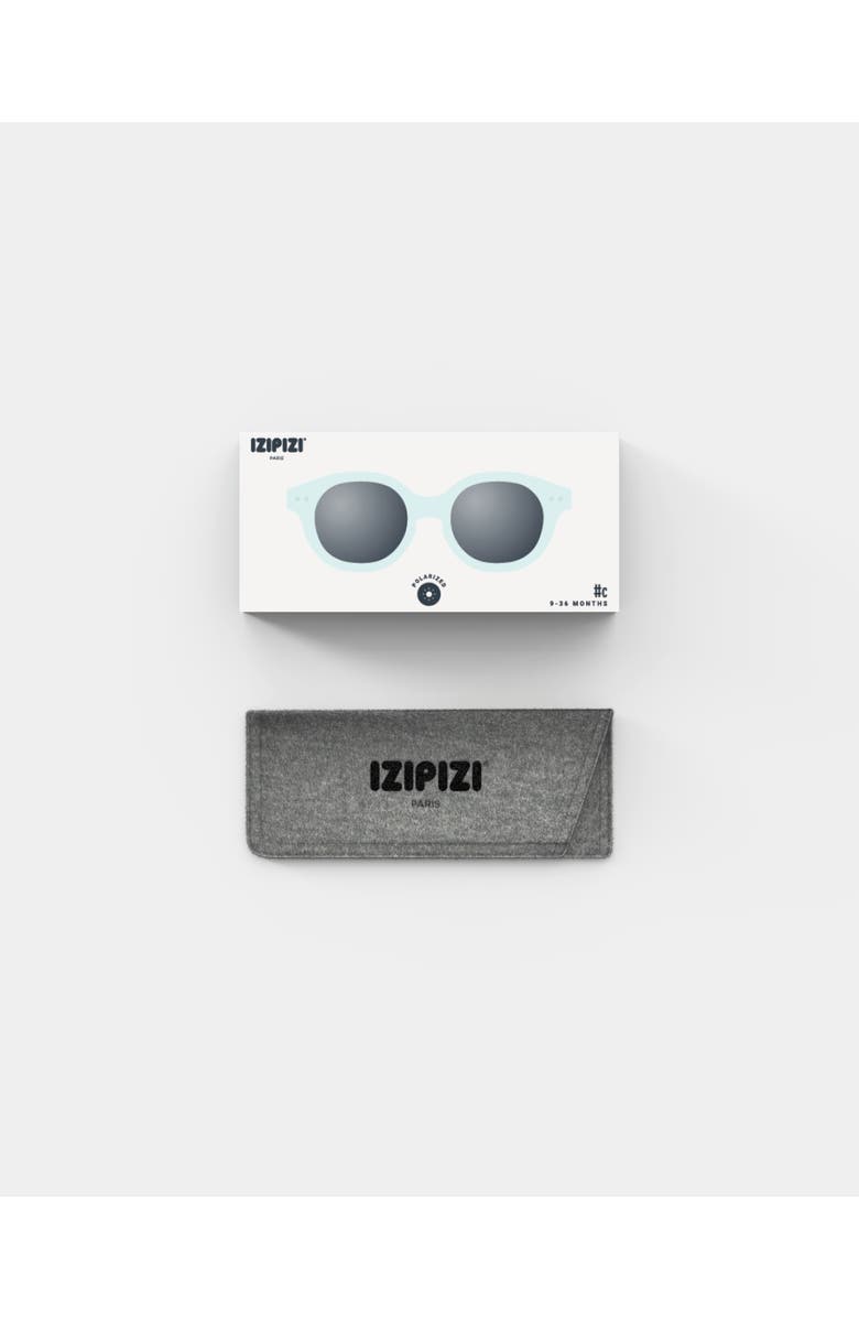 IZIPIZI #C 38mm Square Kids Sunglasses, Alternate, color, Aqua Green