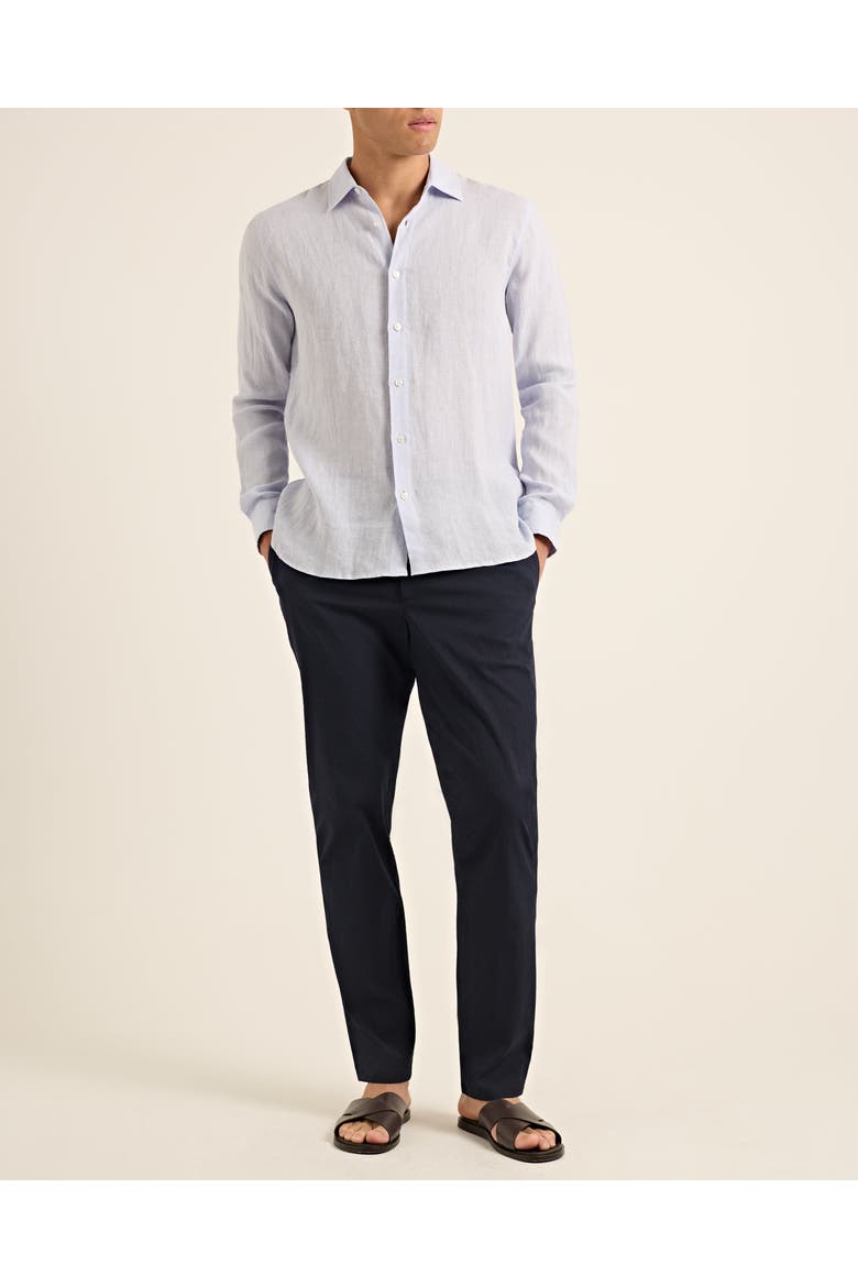 Cornell Seersucker Tailored-Fit Trousers, Alternate, color, NIGHT IRIS