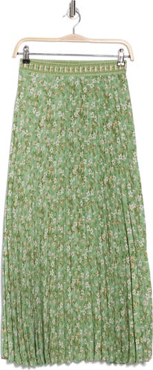 Pleated Maxi Skirt