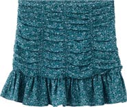 MANGO TEEN Ruffle Print Skirt