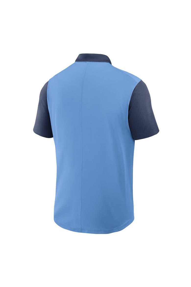 Men's Nike Light Blue/Navy Minnesota Twins Cooperstown Collection Color-Block Victory Performance Polo, Alternate, color, Light Blue