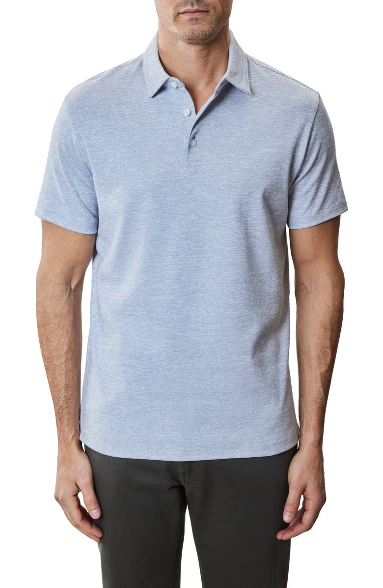 Robert Barakett Duke Space Dye Polo, Main, color, Light Blue