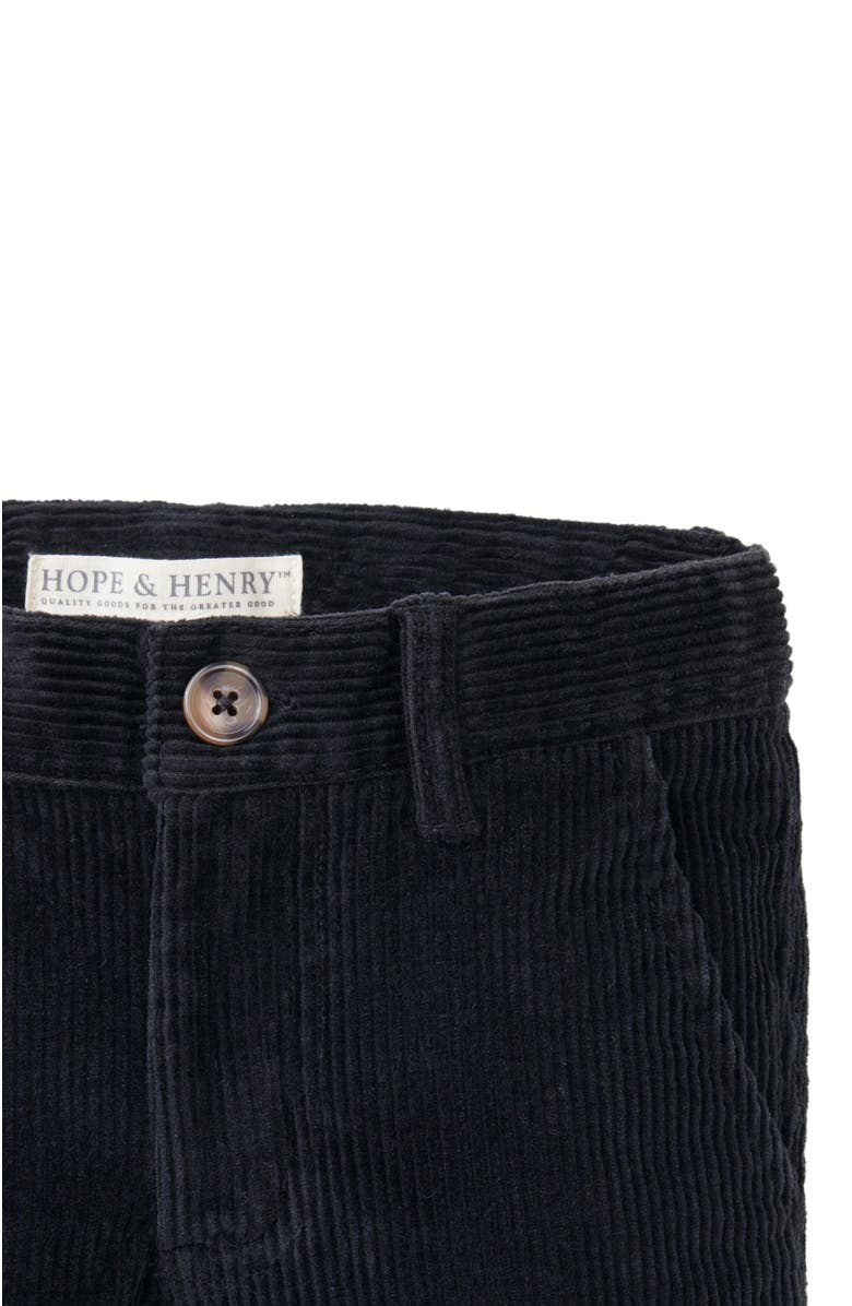 Hope & Henry Baby Boys' Organic Corduroy Pant, Infant, Alternate, color, Black