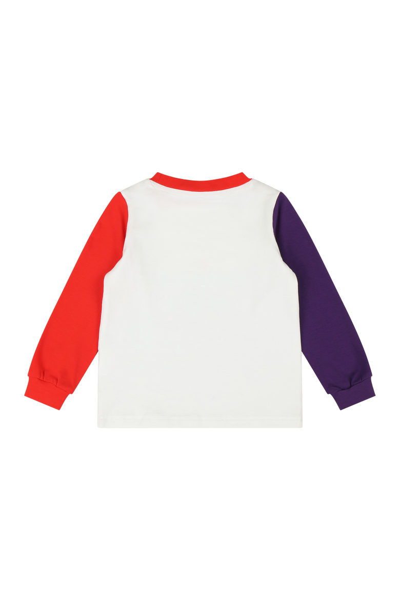 Kids Landmarks Tee - Adventure Awaits Colorblock Long Sleeve T-Shirt, Alternate, color, White