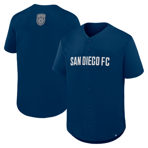 Men's Fanatics Navy San Diego FC Maximum Intensity Button-Up Jersey