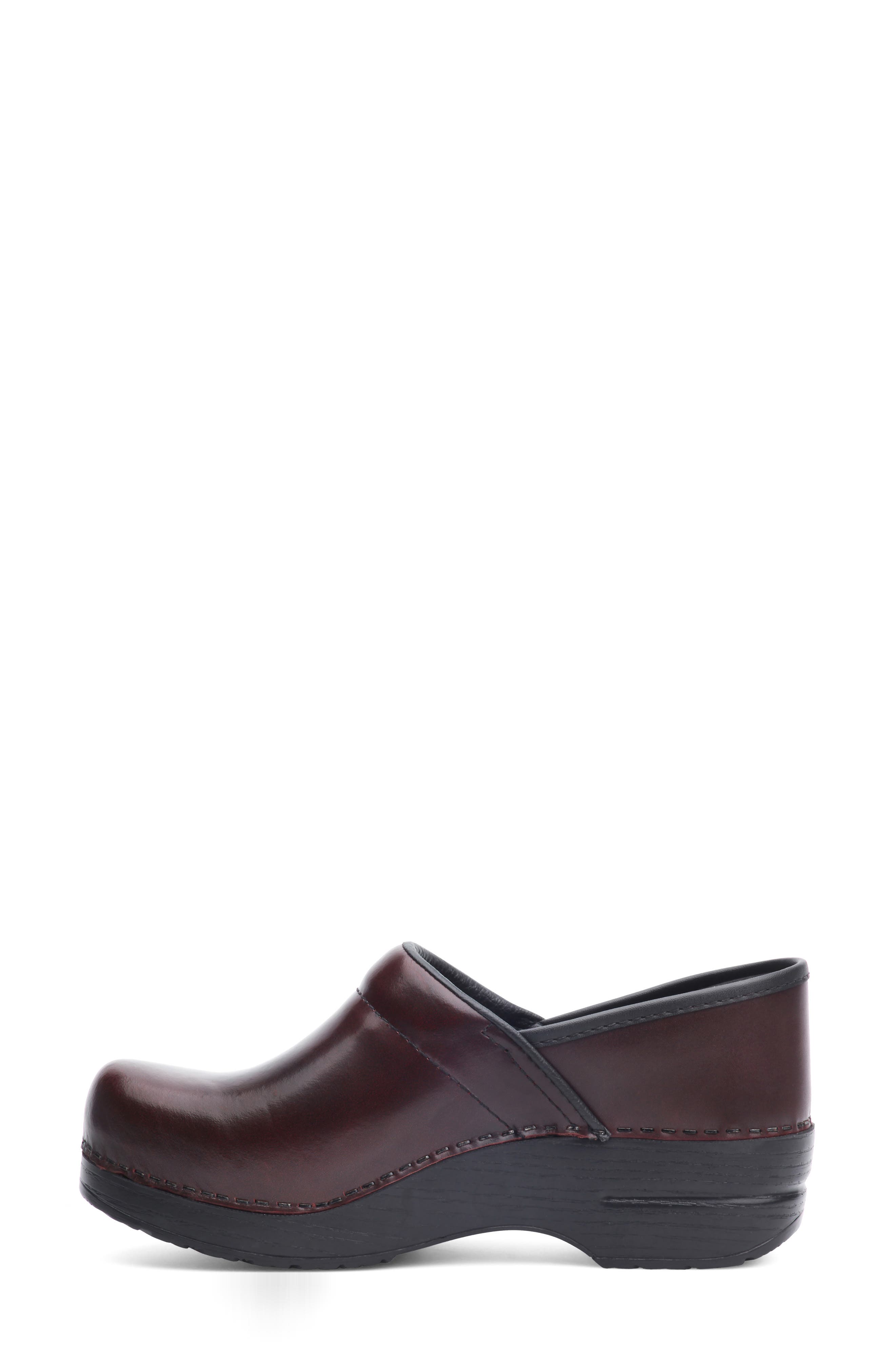 'Professional' Clog, Alternate, color, CORDOVAN/CORDOVAN
