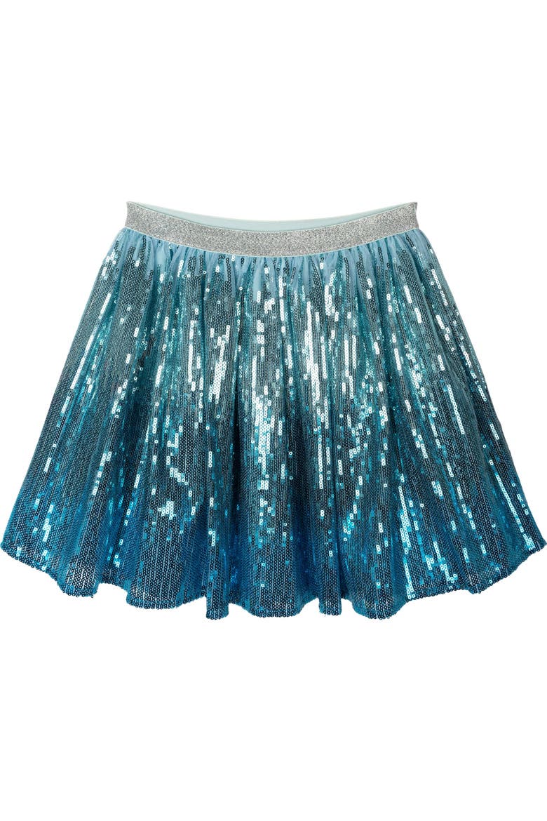 Frozen Long Sleeve Tee and Sequin Skirt Set, Alternate, color, Ice Blue Elsa