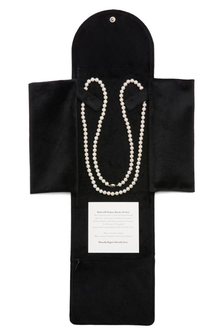 Freshwater Pearl Necklace, Alternate, color, WHITE- 14K WHITE GOLD