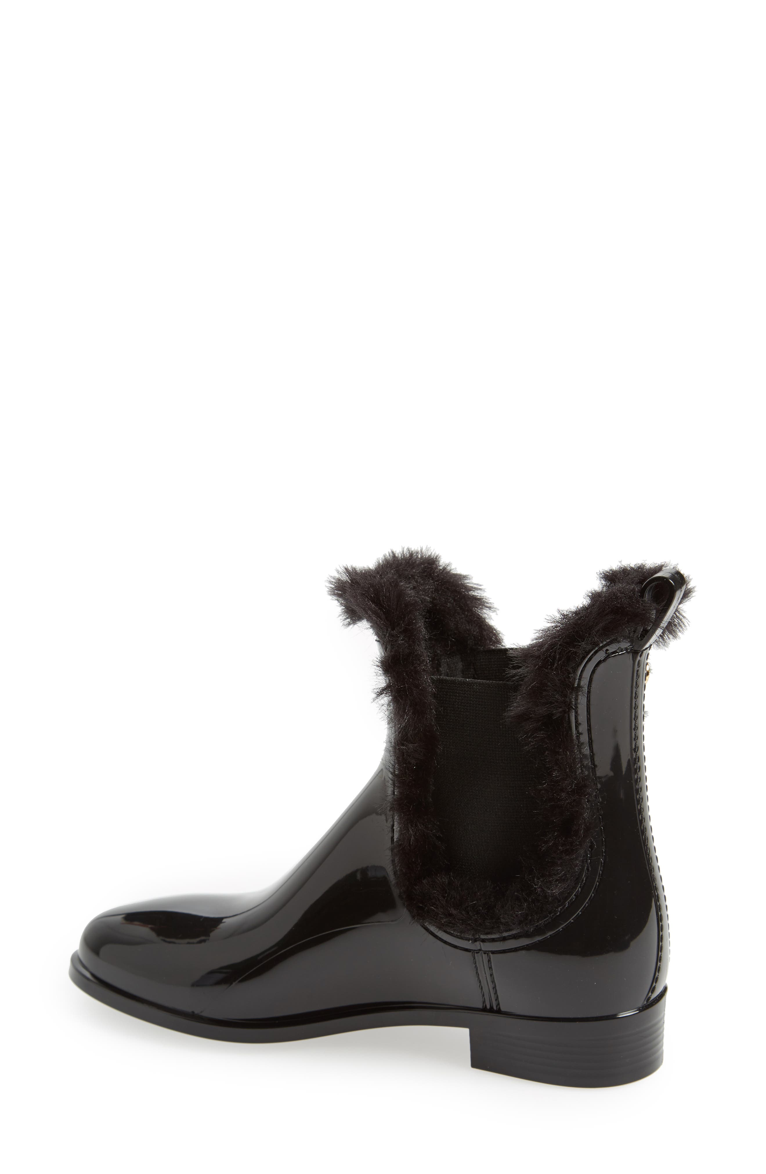 Lemon Jelly Aisha Waterproof Chelsea Boot with Faux Fur Lining, Alternate, color, 