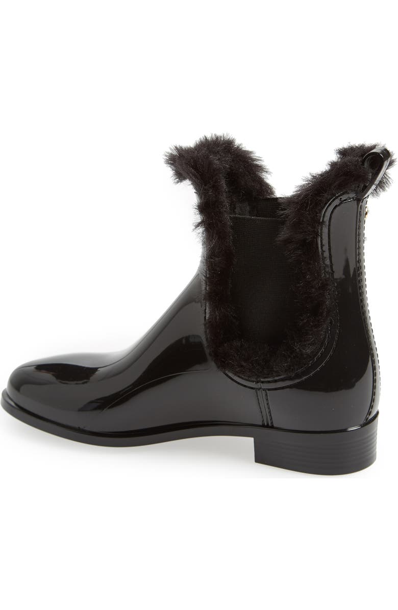 Lemon Jelly Aisha Waterproof Chelsea Boot with Faux Fur Lining, Alternate, color,