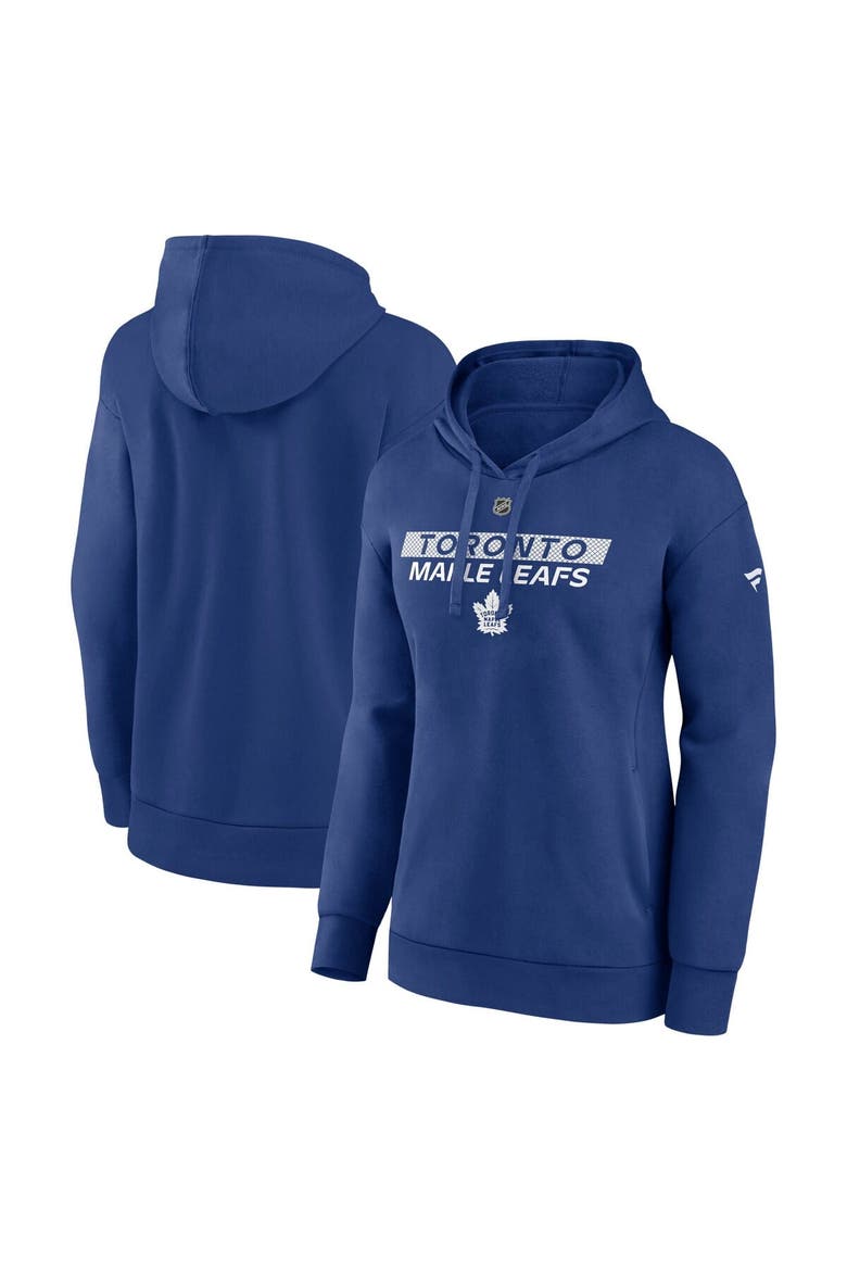 Women's Fanatics  Blue Toronto Maple Leafs Authentic Pro Core Primary Fleece Pullover Hoodie, Main, color, Blue