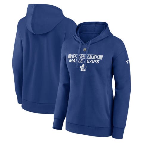 Women's Fanatics  Blue Toronto Maple Leafs Authentic Pro Core Primary Fleece Pullover Hoodie