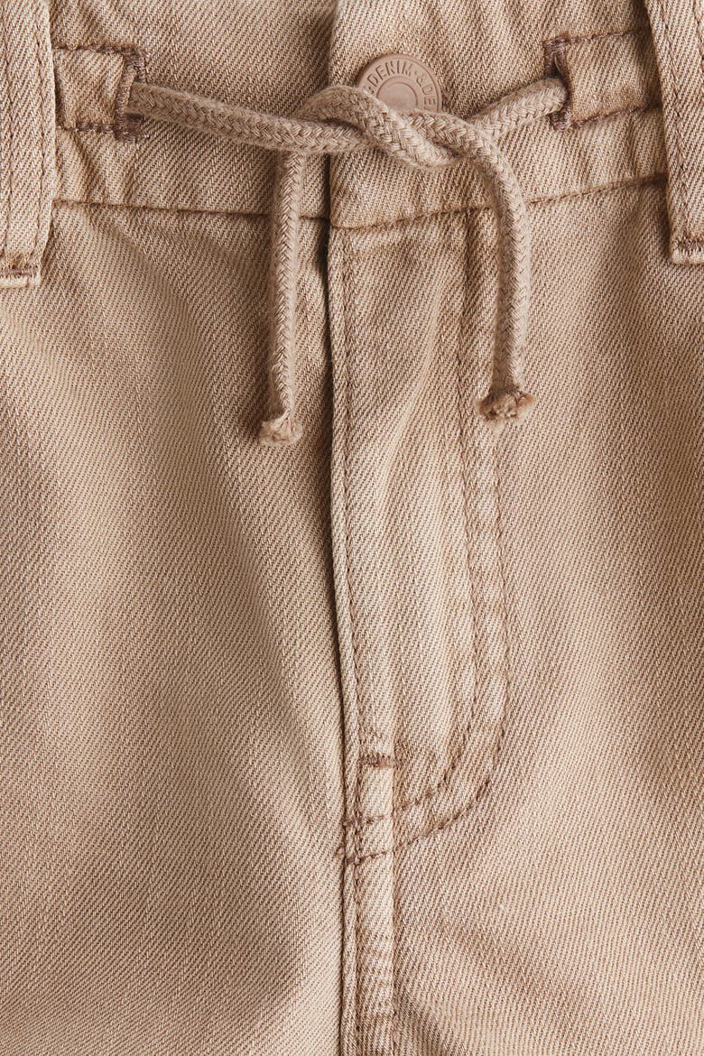 Washed Cotton Twill Pants, Alternate, color, Beige