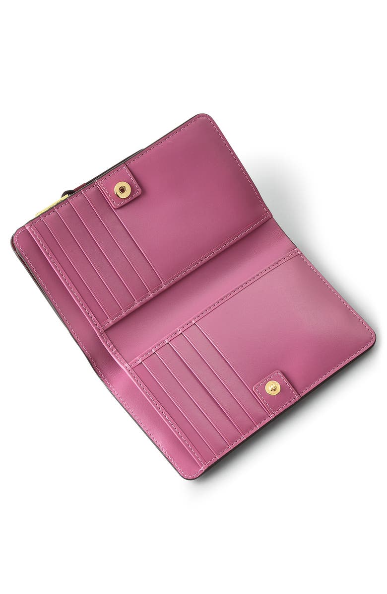 Radley Liverpool Lane Bloom Medium Leather Bifold Wallet, Alternate, color, Merlot