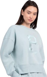 STARTER Women's Starter Mint Pittsburgh Pirates Pastels Boxy Fleece Sweatshirt