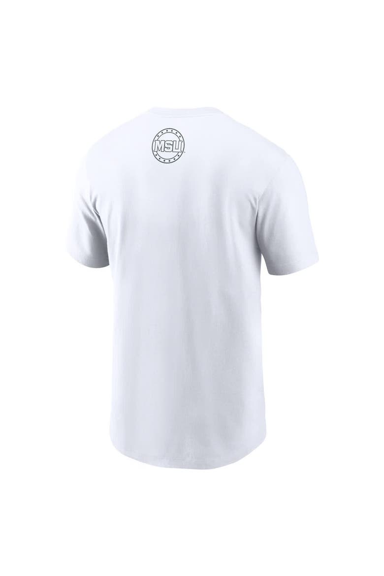 Men's Nike White Michigan State Spartans 2025 Football Fan Raise Your Shield T-Shirt, Alternate, color, White