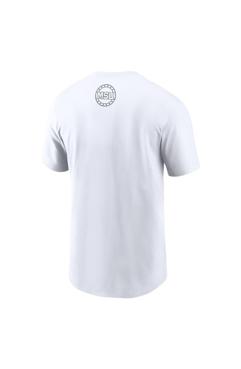 Nike Men's Nike White Michigan State Spartans 2025 Football Fan Raise Your Shield T-Shirt, Alternate, color, White