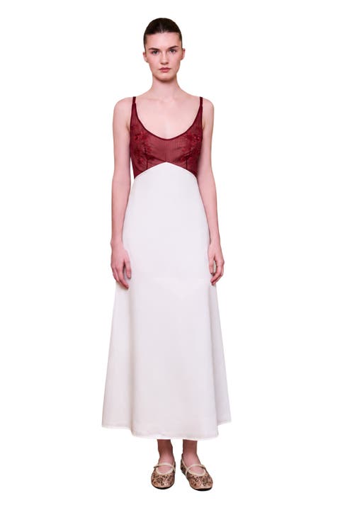 The Broderie Anglaise Edit Embroidered Floral Midi Dress