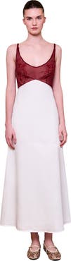PCFG The Broderie Anglaise Edit Embroidered Floral Midi Dress
