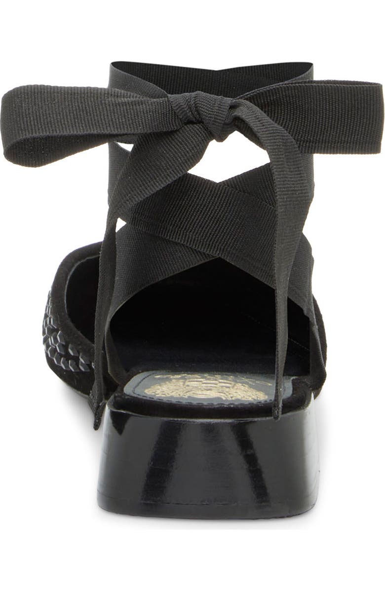 Vince Camuto Kayla Bow Ankle Strap Sandal, Alternate, color, Black