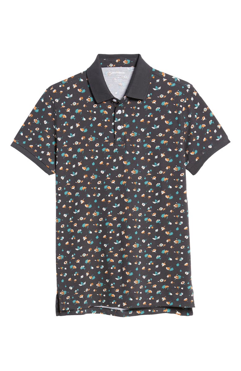 Bonobos Slim Fit Floral Piqué Polo, Alternate, color, 