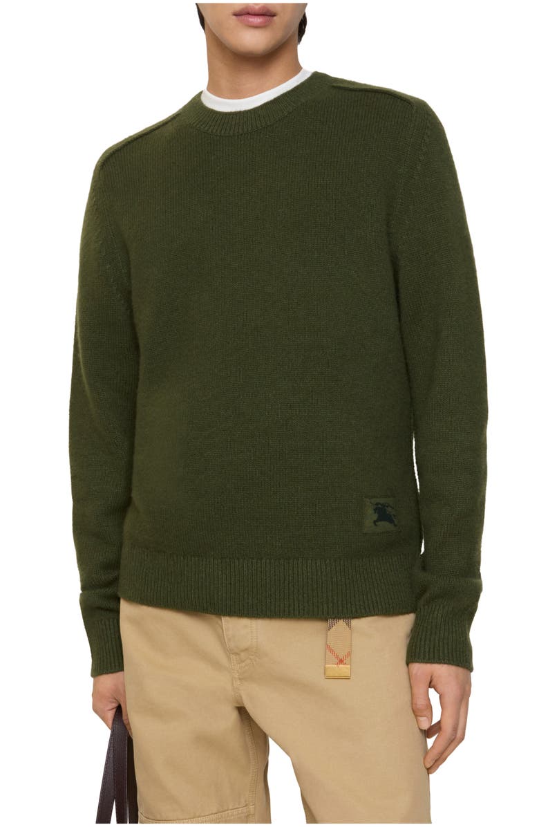 Burberry Cashmere Sweater, Main, color, Tent Green